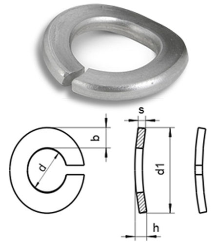 DIN 128 Curved Spring Washers